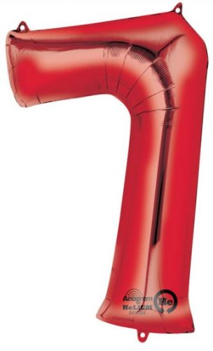 Nummer 7 FolienLuftballon 88*55 cm