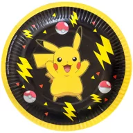 Pokémon Yellow Thunder Papier Teller 8 Stk. 18 cm
