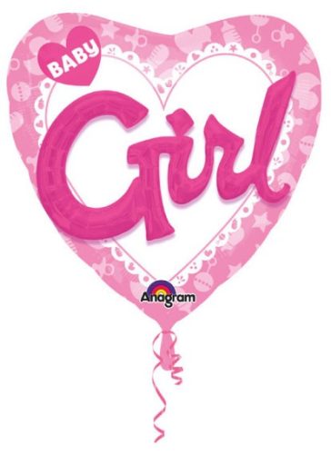 Baby Girl FolienLuftballon 91 cm