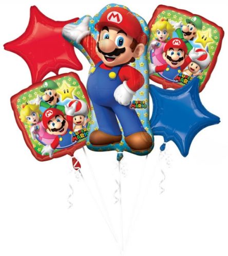 Super Mario FolienLuftballon (5 Stück)