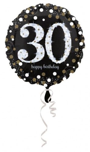Happy Birthday 30 FolienLuftballon 43 cm