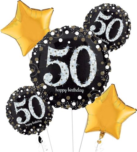 Happy Birthday 50 Folienballon 5er Set Set