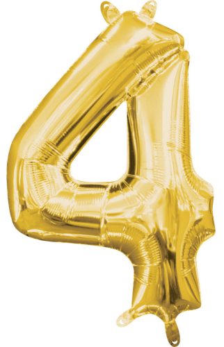 Gold, Gold mini Nummer Folienballon 4-Zoll 40 cm