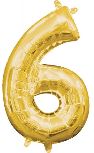 Gold, Gold mini Nummer Folienballon 6-Zoll 40 cm
