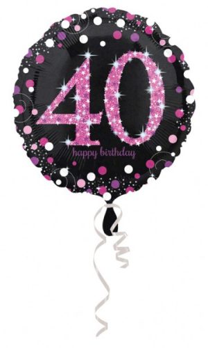 Happy Birthday 40 FolienLuftballon 43 cm