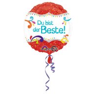 Farbe Du bist der Beste Folienballon 43 cm