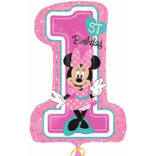 Disney Minnie  Pink Erster Geburtstagsfolieballon 71 cm