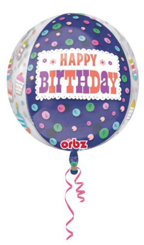 Happy Birthday Luftballon Folienballon 40 cm