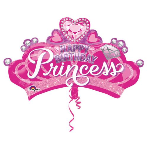 Happy Birthday Princess FolienLuftballon 81 cm
