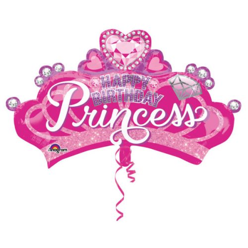 Happy Birthday Princess FolienLuftballon 81 cm