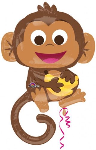 Happy Monkey FolienLuftballon 91 cm
