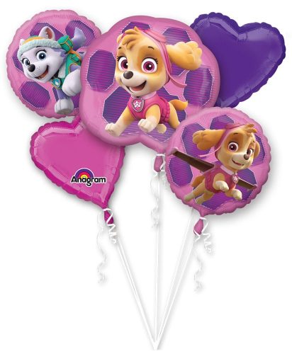 Paw Patrol pink Folienballon 5er Set Set