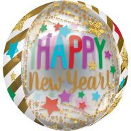 Neujahr Happy New Year Folienballon 40 cm