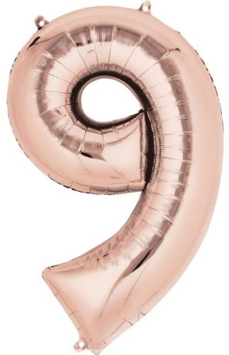 rose gold Riesenfigur Folienballon 9-Zoll, 86*55 cm