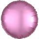 Satin Flamingo Kreis Folienballon 43 cm
