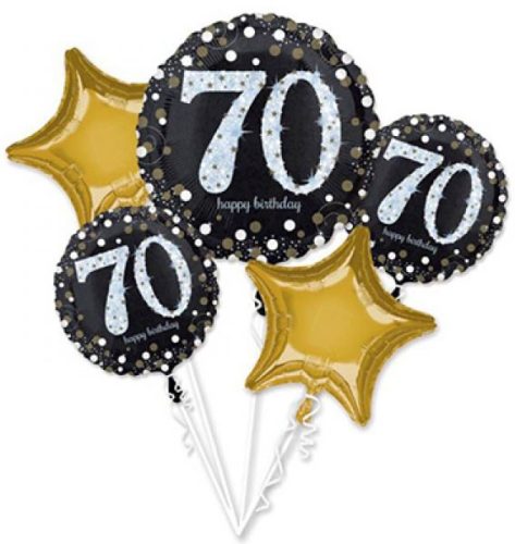 Happy Birthday 70 FolienLuftballon (5 Stück)
