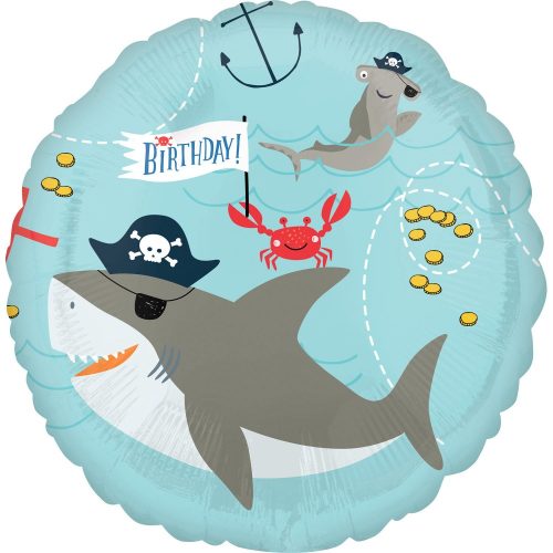 Ahoy Birthday FolienLuftballon 43 cm