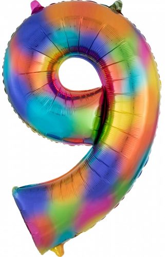 Rainbow Riesenfigur Folienballon 9 Größe, 86*55 cm