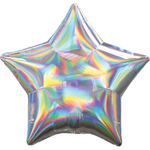 Hologramm silver Folienballon 43 cm
