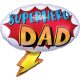 Superhero Dad, Vater Folienballon 68 cm