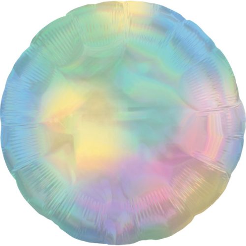 Holographic Pastel Rainbow , Regenbogen Kreis Folienballon 45 cm ((WP))