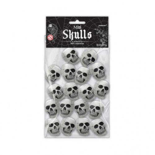 Skulls, Totenköpfe mini Dekoration 18 Stück