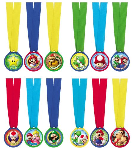 Super Mario Medallie Set 12 Stück