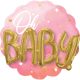 Pink Baby Girl Folienballon 71 cm
