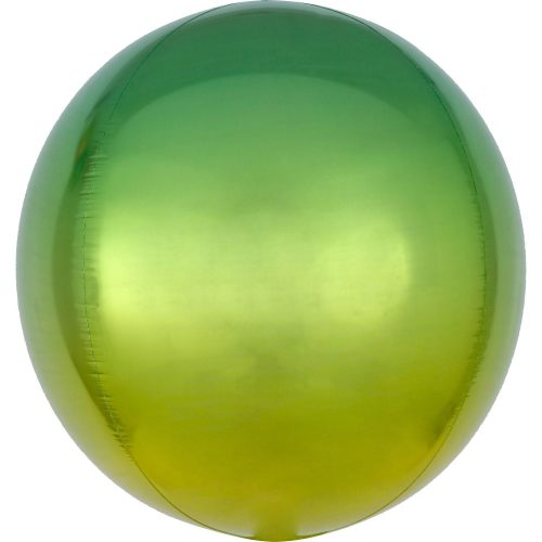 Ombré Yellow and Green FolienLuftballon 40 cm