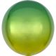 Ombré Yellow and Green Luftballon Folienballon 40 cm