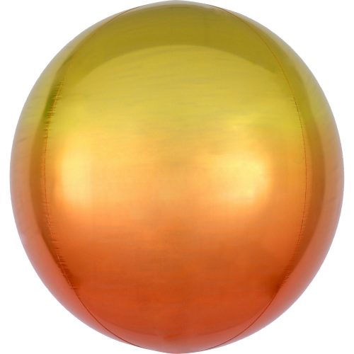 Ombré Yellow and Orange FolienLuftballon 40 cm