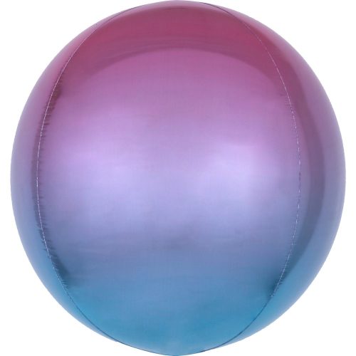 Ombré Purple and Blue FolienLuftballon 40 cm