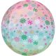 Ombre Snowflakes, Schneeflocke Folienballon 40 cm