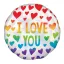 Liebe Ich liebe dich Regenbogen, Ich liebe dich Folienballon 43 cm