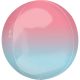 Ombré Pink and Blue Luftballon Folienballon 40 cm