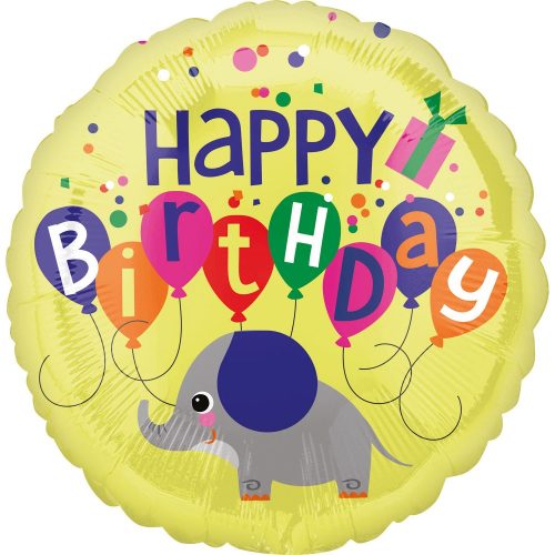 Geburtstag Elephant Happy Birthday Folienballon 43 cm