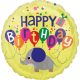 Geburtstag Elephant Happy Birthday Folienballon 43 cm
