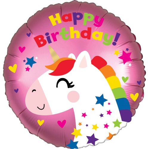 Happy Birthday Einhorn Folienballon 43 cm