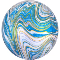 Farbe Bunte, Blaue Kugel Folienballon 40 cm