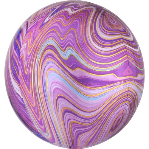 Bunter, purpurroter Kugel-Folien-Ballon 38*40 cm