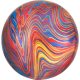 Colorful, Farbe Kugel Folienballon 40 cm