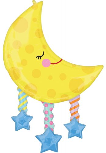 Regenbogen Moon and Stars Folienballon 96 cm