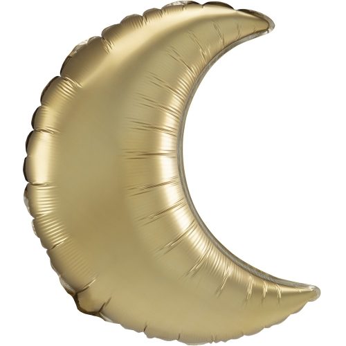 Gold Crescent Satin Mond Folienballon 89 cm