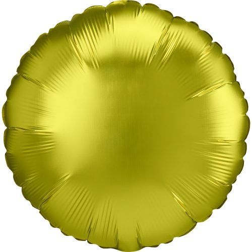 Satin Lemon Kreis Folienballon 43 cm
