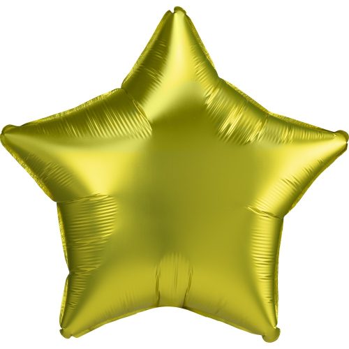 Satin Lemon Star Folienballon 43 cm