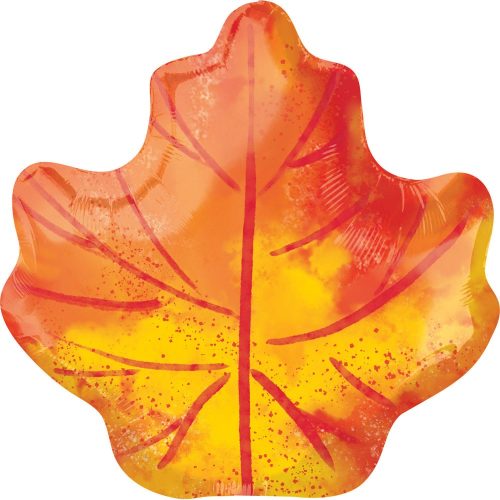 Fall Maple Leaf, Herbstliches Ahornblatt Folienballon 53 cm