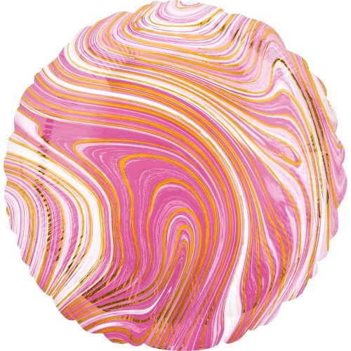 Farbe Rosa Rund Folienballon 43 cm