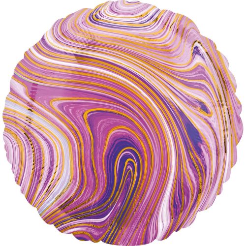 Purple Circle, Lila Folienballon 43 cm