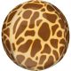Tiere Giraffenmuster Folienballon Kugel 40 cm