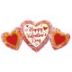 Happy Valentine's Day Folienballon 86 cm